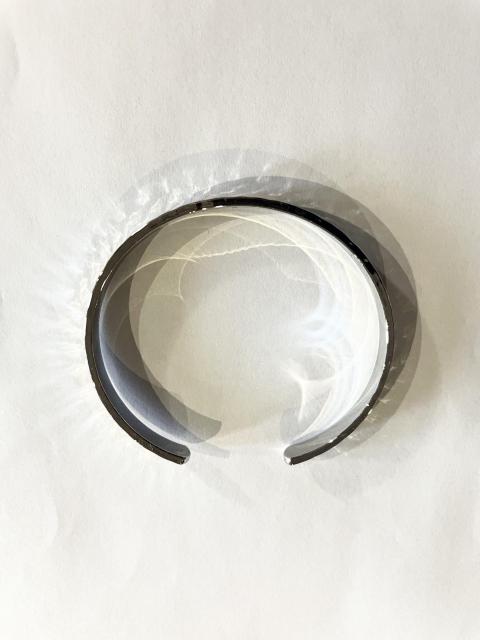 新品 真鍮 しんちゅう バングル ブレスレット シルバー < 男性アクセサリー/時計 新品 真鍮 しんちゅう バングル ブレスレット シルバー < 男性アクセサリー/時計の