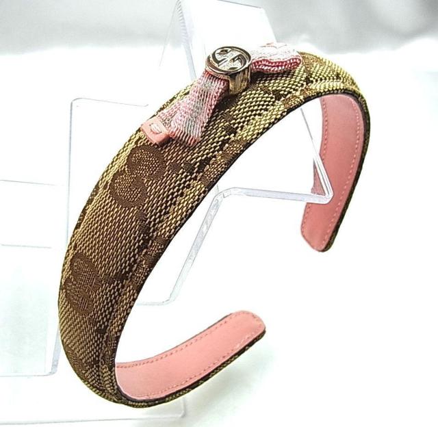 【正規レア極美】GUCCI グッチ Kids Hair band ウェブリボン付 GG柄 カチューシャ < ブランド 【正規レア極美】GUCCI グッチ Kids Hair band ウェブリボン付 GG柄 カチューシャ < ブランドの