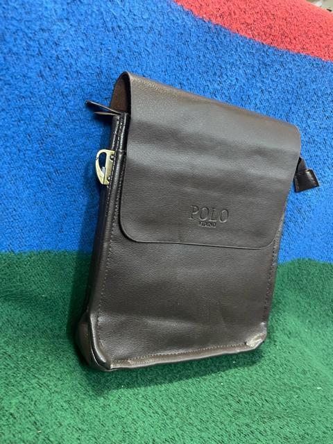 Polo VIDENG �{�v �V�����_�[�o�b�O �_�[�N�u���E���@�|���@ �V�����_�[�o�b�O ���U�[ �o�b�O �u���E�� �V�����_�[�Ȃ� �� �j���t�@�b�V������ 