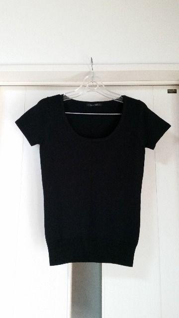 新品 ルスーク 半袖カットソー 黒 38 < ブランド 新品 ルスーク 半袖カットソー 黒 38 < ブランドの