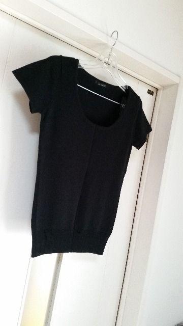 新品 ルスーク 半袖カットソー 黒 38 < ブランド 新品 ルスーク 半袖カットソー 黒 38 < ブランドの