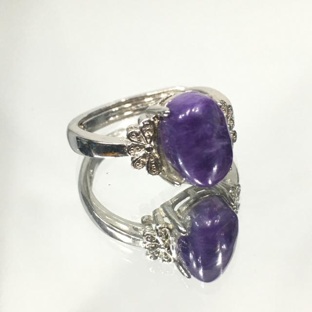 《No.R100》世界三大ヒーリングストーン チャロアイト ring < 男性アクセサリー/時計  《No.R100》世界三大ヒーリングストーン チャロアイト ring  < 男性アクセサリー/時計の