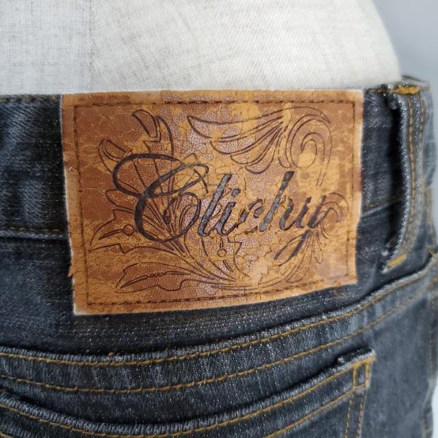 込み★CLICHY★刺繍あり★ストレートジーンズ★M★黒★ < 女性ファッション 込み★CLICHY★刺繍あり★ストレートジーンズ★M★黒★ < 女性ファッションの
