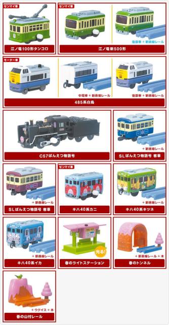 カプセルプラレール 江ノ電 新500形 セット 【花と行楽列車編】 ★タカラトミーアーツ★ < ホビー  カプセルプラレール 江ノ電 新500形 セット 【花と行楽列車編】 ★タカラトミーアーツ★ < ホビーの