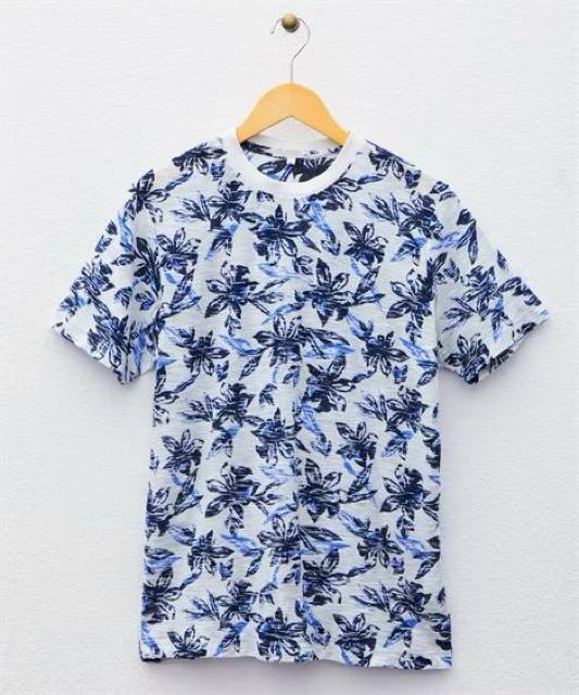 Lサイズ!高貴紳士的!裏ボタニカルプリントスラブ天竺!半袖Tシャツ!新品タグ付き! < 男性ファッション  Lサイズ!高貴紳士的!裏ボタニカルプリントスラブ天竺!半袖Tシャツ!新品タグ付き!  < 男性ファッションの