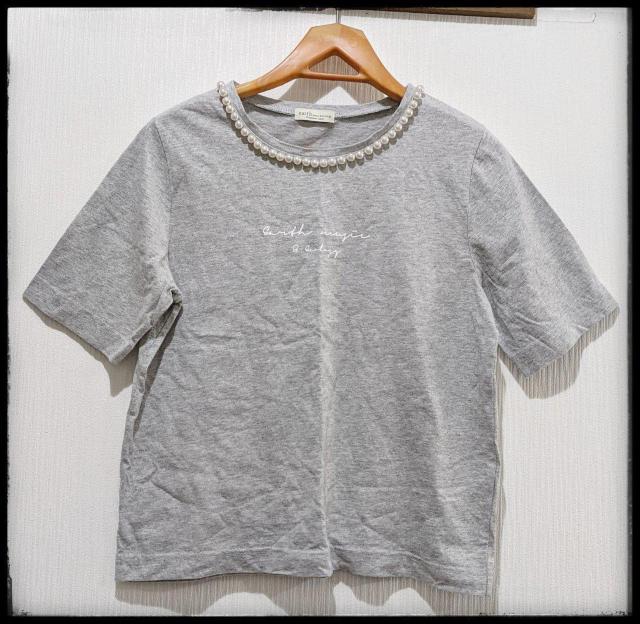 ★earth music&ecology★アース ミュージック&エコロジー★Tシャツ★半袖★灰色★Fサイズ★まとめ買い歓迎★ < ブランド  ★earth music&ecology★アース ミュージック&エコロジー★Tシャツ★半袖★灰色★Fサイズ★まとめ買い歓迎★ < ブランドの