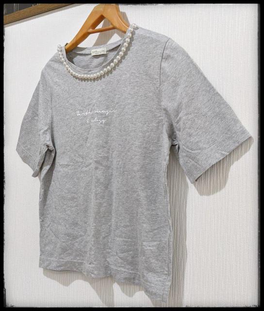 ★earth music&ecology★アース ミュージック&エコロジー★Tシャツ★半袖★灰色★Fサイズ★まとめ買い歓迎★ < ブランド  ★earth music&ecology★アース ミュージック&エコロジー★Tシャツ★半袖★灰色★Fサイズ★まとめ買い歓迎★ < ブランドの