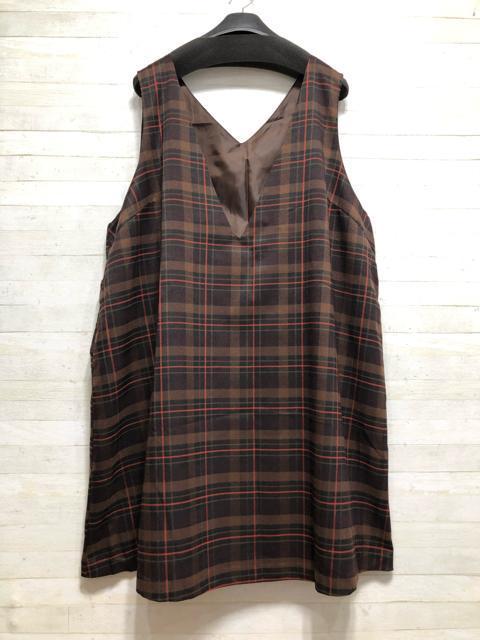 新品☆8L♪OLIVEdesOLIVEチェック茶ジャンパースカート♪ジャンスカQ308 < 女性ファッション  新品☆8L♪OLIVEdesOLIVEチェック茶ジャンパースカート♪ジャンスカQ308 < 女性ファッションの