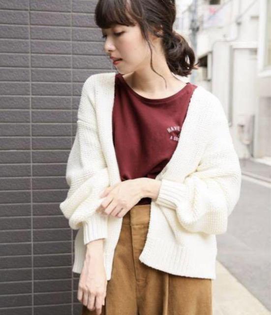 LOWRYS FARM☆ローゲージカーディガン/美品 < ブランド  LOWRYS FARM☆ローゲージカーディガン/美品  < ブランドの