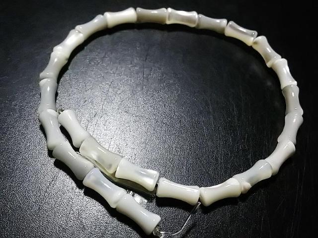 天然石★MOP バンブー 半連 < 女性アクセサリー/時計 天然石★MOP バンブー 半連 < 女性アクセサリー/時計の