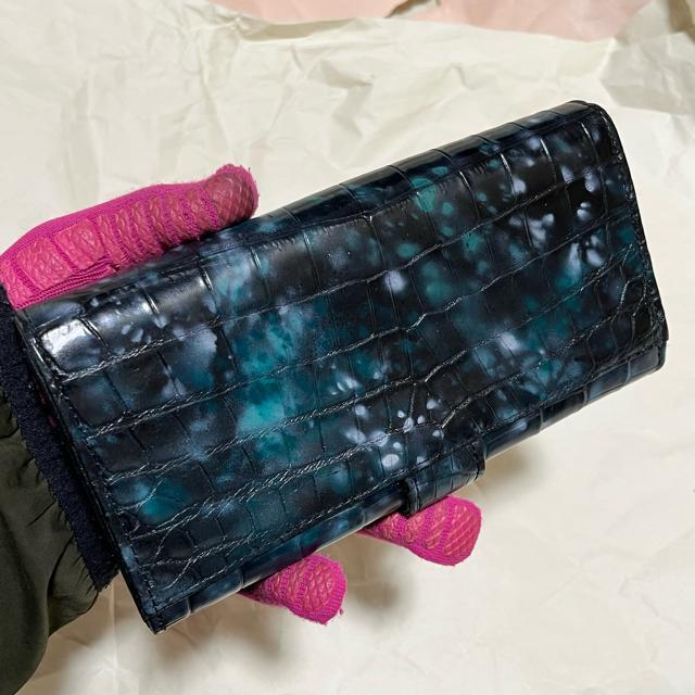 【最高級】【美品】【JRA認定】 クロコダイル レザー 長財布 目地染め 希少 < 女性ファッション 【最高級】【美品】【JRA認定】 クロコダイル レザー 長財布 目地染め 希少 < 女性ファッションの
