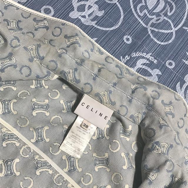 スーパーレア オールド セリーヌ マカダム デニムジャケット Gジャン 38 < ブランド スーパーレア オールド セリーヌ マカダム デニムジャケット Gジャン 38 < ブランドの