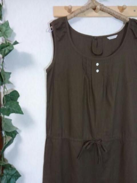 *DO! FAMILY* 綿麻ノースリワンピ *チョコブラウン* < ブランド *DO! FAMILY* 綿麻ノースリワンピ *チョコブラウン* < ブランドの