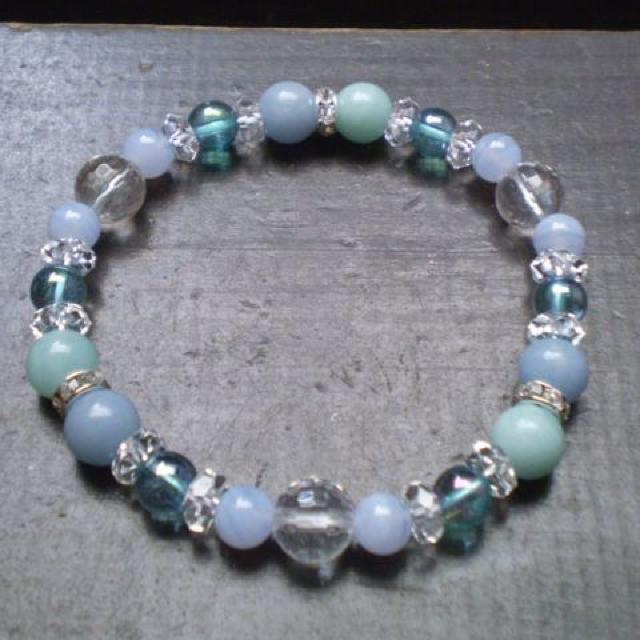 エンジェライトxアマゾナイトxアクアオーラxブルーレース < 女性アクセサリー/時計 エンジェライトxアマゾナイトxアクアオーラxブルーレース < 女性アクセサリー/時計の