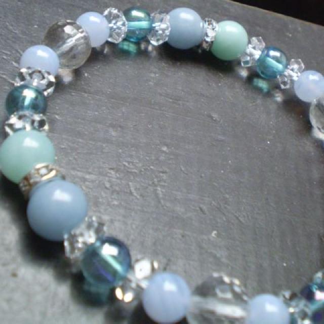 エンジェライトxアマゾナイトxアクアオーラxブルーレース < 女性アクセサリー/時計 エンジェライトxアマゾナイトxアクアオーラxブルーレース < 女性アクセサリー/時計の