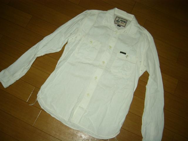 ヒステリックグラマーHYSTERIC GLAMOURワークシャツM白赤耳 < ブランド  ヒステリックグラマーHYSTERIC GLAMOURワークシャツM白赤耳 < ブランドの