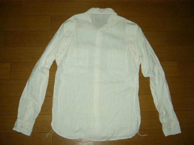ヒステリックグラマーHYSTERIC GLAMOURワークシャツM白赤耳 < ブランド  ヒステリックグラマーHYSTERIC GLAMOURワークシャツM白赤耳 < ブランドの