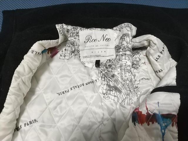 Rov Neo nature de rovtski ロングネック 裏地 キルティング ジップ ジャケット サイズ1 サイズF 黒 < ブランド  Rov Neo nature de rovtski ロングネック 裏地 キルティング ジップ ジャケット サイズ1 サイズF 黒 < ブランドの