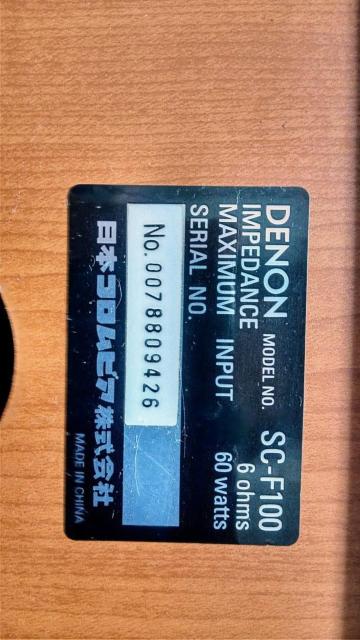 DENON,スピーカーシステム、SC-F100、6Ω、60W!ペア新品同様。バナナプラグ対応!最安値! < 家電/AV DENON,スピーカーシステム、SC-F100、6Ω、60W!ペア新品同様。バナナプラグ対応!最安値! < 家電/AVの