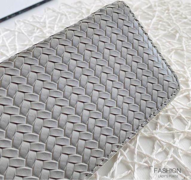 新品 未使用 長財布 編み込み グレー 韓国 財布 金 オルチャン レディース < 女性ファッション  新品 未使用 長財布 編み込み グレー 韓国 財布 金 オルチャン レディース < 女性ファッションの