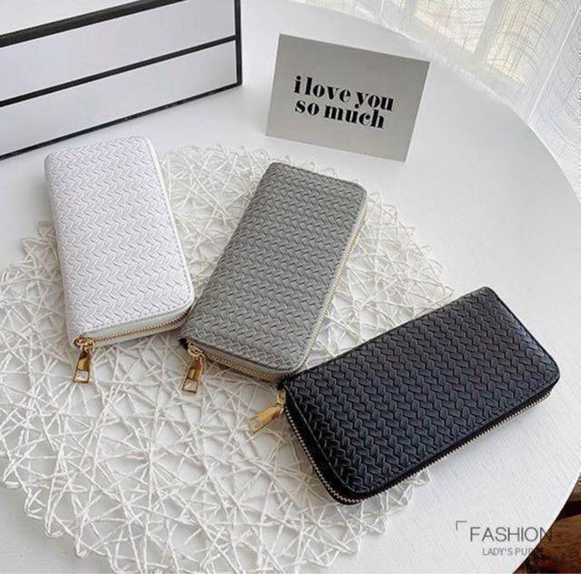 新品 未使用 長財布 編み込み グレー 韓国 財布 金 オルチャン レディース < 女性ファッション  新品 未使用 長財布 編み込み グレー 韓国 財布 金 オルチャン レディース < 女性ファッションの