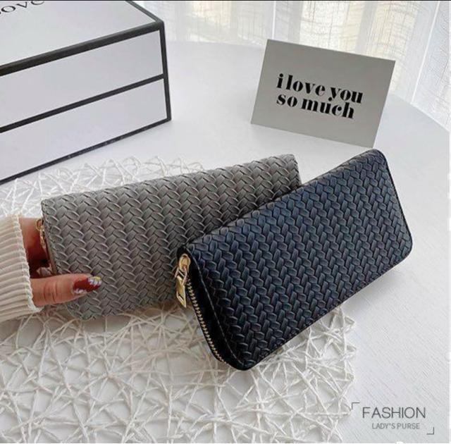 新品 未使用 長財布 編み込み グレー 韓国 財布 金 オルチャン レディース < 女性ファッション  新品 未使用 長財布 編み込み グレー 韓国 財布 金 オルチャン レディース < 女性ファッションの