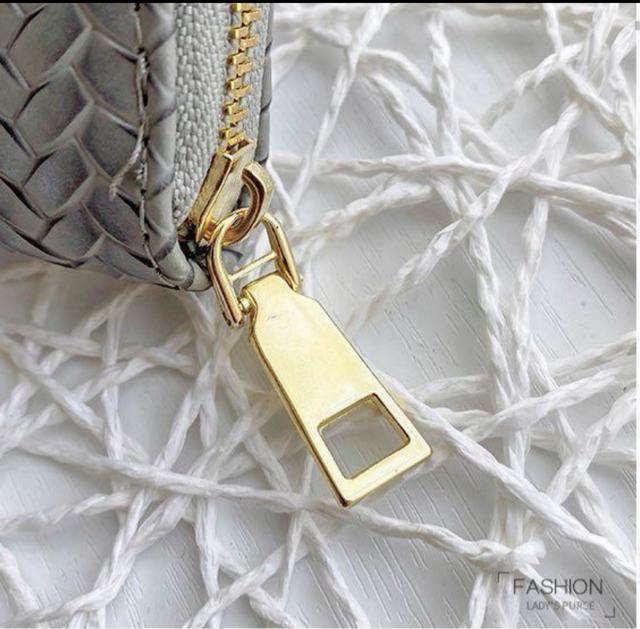 新品 未使用 長財布 編み込み グレー 韓国 財布 金 オルチャン レディース < 女性ファッション  新品 未使用 長財布 編み込み グレー 韓国 財布 金 オルチャン レディース < 女性ファッションの