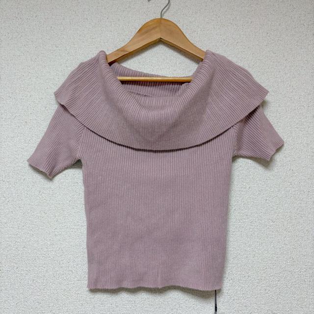 新品 グレイル オフタートルニット 半袖 GRL < ブランド  新品 グレイル オフタートルニット 半袖 GRL  < ブランドの