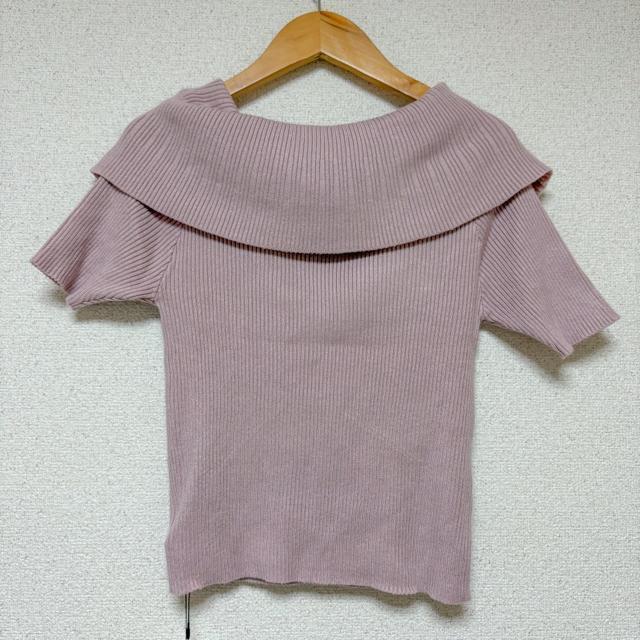 新品 グレイル オフタートルニット 半袖 GRL < ブランド  新品 グレイル オフタートルニット 半袖 GRL < ブランドの