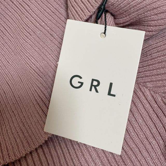 新品 グレイル オフタートルニット 半袖 GRL < ブランド  新品 グレイル オフタートルニット 半袖 GRL < ブランドの