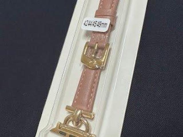 Apple Watch バンド 合皮 42/44/45mm ダークピンク+ゴールド < 女性アクセサリー/時計 Apple Watch バンド 合皮 42/44/45mm ダークピンク+ゴールド < 女性アクセサリー/時計の