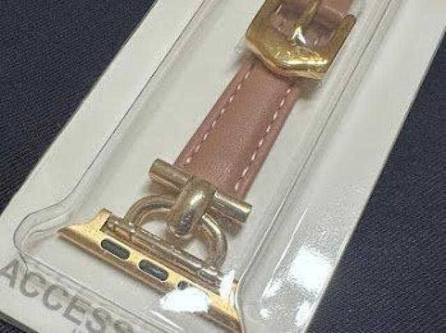 Apple Watch バンド 合皮 42/44/45mm ダークピンク+ゴールド < 女性アクセサリー/時計 Apple Watch バンド 合皮 42/44/45mm ダークピンク+ゴールド < 女性アクセサリー/時計の
