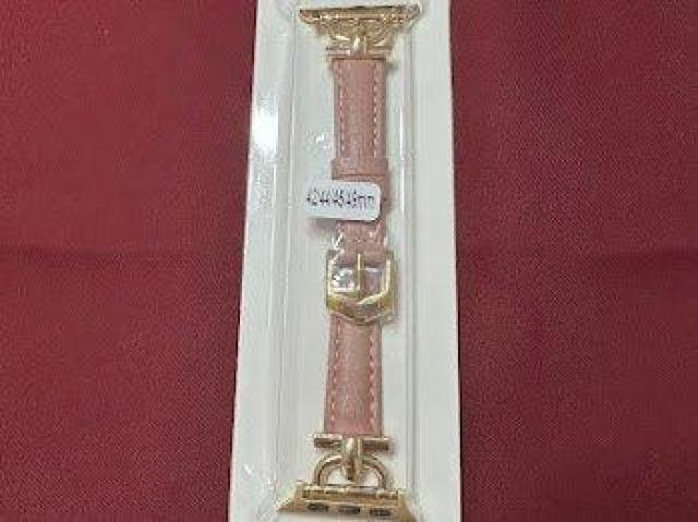 Apple Watch バンド 合皮 42/44/45mm ダークピンク+ゴールド < 女性アクセサリー/時計 Apple Watch バンド 合皮 42/44/45mm ダークピンク+ゴールド < 女性アクセサリー/時計の