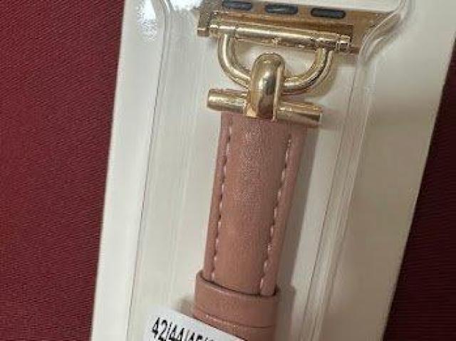 Apple Watch バンド 合皮 42/44/45mm ダークピンク+ゴールド < 女性アクセサリー/時計 Apple Watch バンド 合皮 42/44/45mm ダークピンク+ゴールド < 女性アクセサリー/時計の