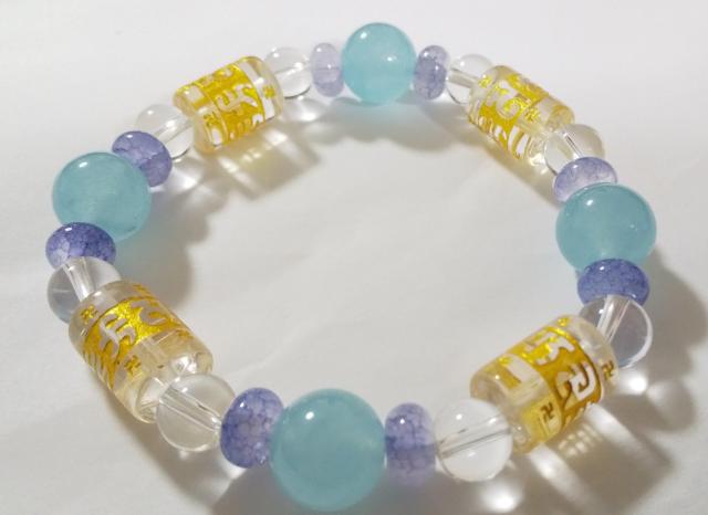 定形外無料*天然石ブレス*金彫り六字真言水晶・龍紋瑪瑙・ジェード* < 女性アクセサリー/時計 定形外無料*天然石ブレス*金彫り六字真言水晶・龍紋瑪瑙・ジェード* < 女性アクセサリー/時計の