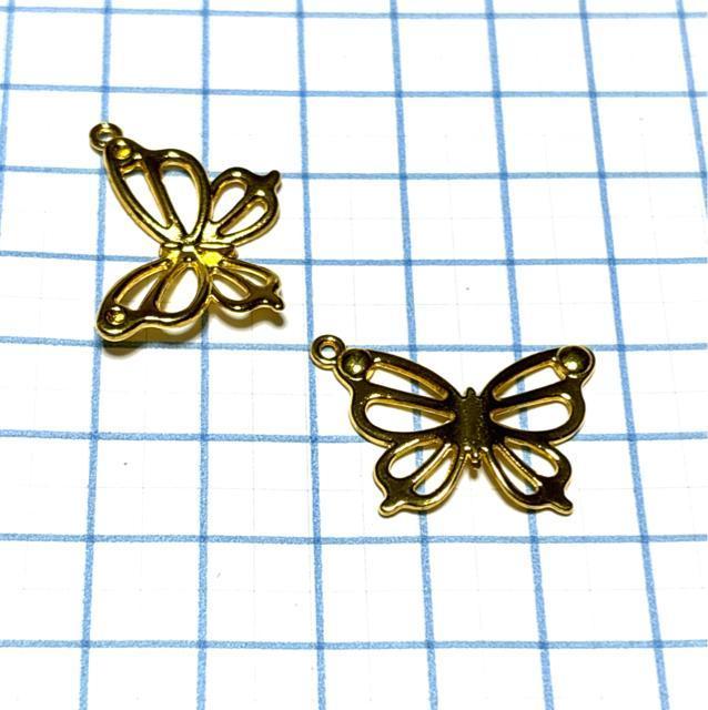 5050 半立体の蝶々 5個 金色 金属パーツ アクセサリーチャーム ハンドメイド材料 < ペット/手芸/園芸 5050 半立体の蝶々 5個 金色 金属パーツ アクセサリーチャーム ハンドメイド材料 < ペット/手芸/園芸の