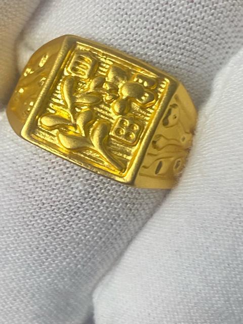 古金 赤金 ゴールドリング 5.8g 地金 彫り物 アンティーク < 女性ファッション 古金 赤金 ゴールドリング 5.8g 地金 彫り物 アンティーク < 女性ファッションの