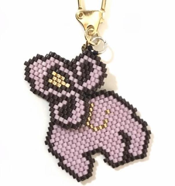 hハンドメイド〓デリカビーズステッチ〓タイのピンクぞう〓キーホルダー < 女性ファッション hハンドメイド〓デリカビーズステッチ〓タイのピンクぞう〓キーホルダー < 女性ファッションの