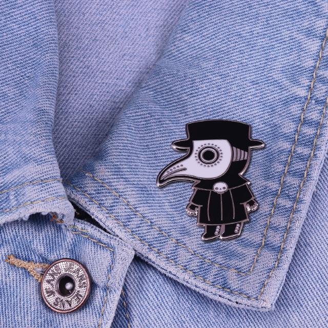 新品 ペスト医師 ピンブローチ ピンバッジ ピンズ < 男性アクセサリー/時計  新品 ペスト医師 ピンブローチ ピンバッジ ピンズ < 男性アクセサリー/時計の