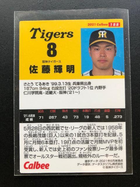 2021カルビー第3弾/NO-188・阪神タイガース・佐藤輝明 < トレーディングカード  2021カルビー第3弾/NO-188・阪神タイガース・佐藤輝明 < トレーディングカードの