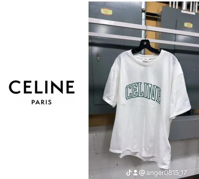 CELINE コットンジャージー Tシャツ シンプル < ブランド CELINE コットンジャージー Tシャツ シンプル < ブランドの