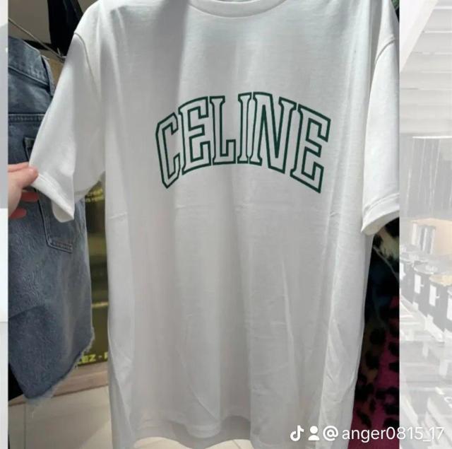 CELINE コットンジャージー Tシャツ シンプル < ブランド CELINE コットンジャージー Tシャツ シンプル < ブランドの