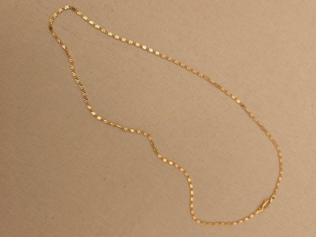 遺品整理 ネックレス 18k刻印有り 60cm < 女性アクセサリー/時計 遺品整理 ネックレス 18k刻印有り 60cm < 女性アクセサリー/時計の