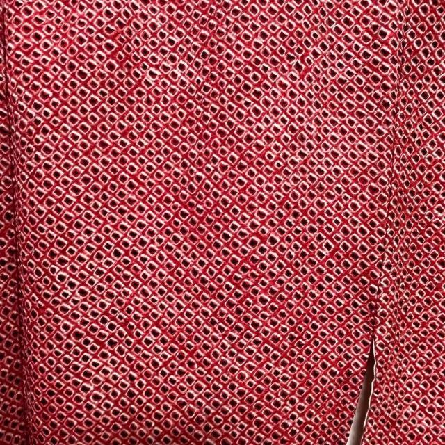 未使用 羽織 しぼり 正絹 赤系 しつけ有 絞 着用可 リメイクにも < 女性ファッション 未使用 羽織 しぼり 正絹 赤系 しつけ有 絞 着用可 リメイクにも < 女性ファッションの