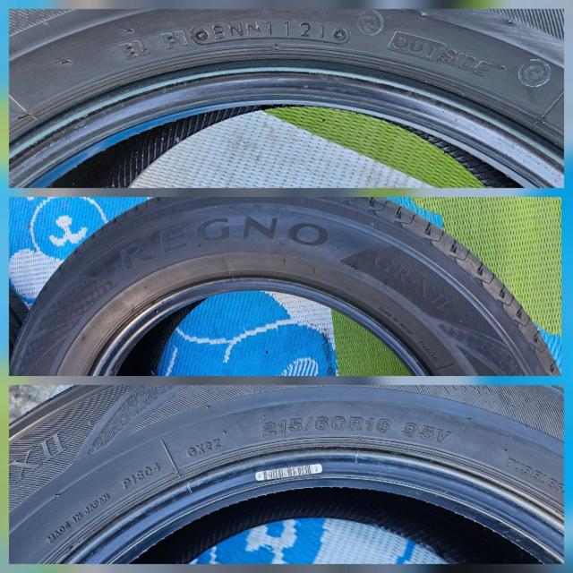 �o���a�I�N��21�T�}�[�^�C�����{���u���a�X�g�� REGNO GR-X�U 215/60R16 �^�C���̂�4�{�Z�c�g ���F�[�� �J���� �� ������/�o�C�N