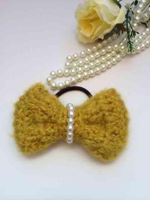 ハンドメイド ヘアゴム ふわふわモヘア axes好 ガーリー 女の子 < 女性ファッション  ハンドメイド ヘアゴム ふわふわモヘア axes好 ガーリー 女の子  < 女性ファッションの