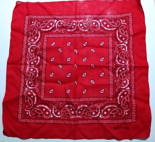 衝撃100円セール★ベストセラー バンダナ  ペイズリーレッド < 女性ファッション  衝撃100円セール★ベストセラー バンダナ  ペイズリーレッド  < 女性ファッションの