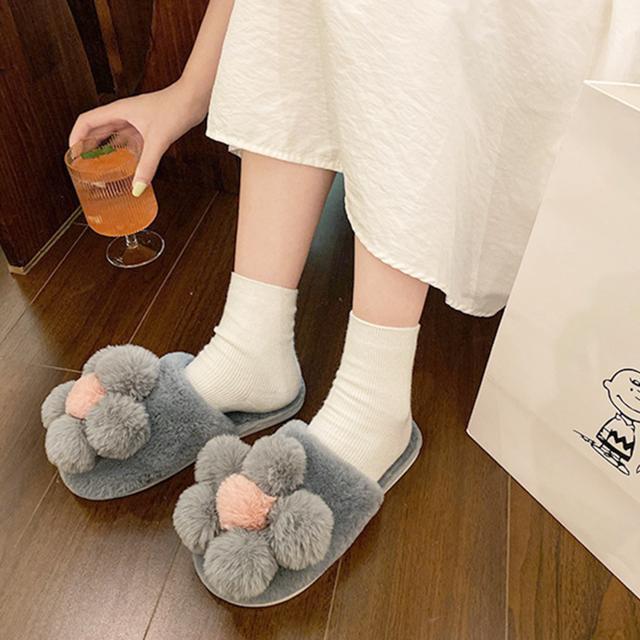 送料無料 新品 ファースリッパ 可愛い ルームシューズ < 女性ファッション  送料無料 新品 ファースリッパ 可愛い ルームシューズ < 女性ファッションの