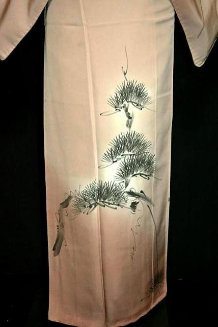 【最高級】新品同様 暈し染め 手描きの松 付下げ 身丈158cm 裄丈63cm T3522 < 女性ファッション  【最高級】新品同様 暈し染め 手描きの松 付下げ 身丈158cm 裄丈63cm T3522 < 女性ファッションの