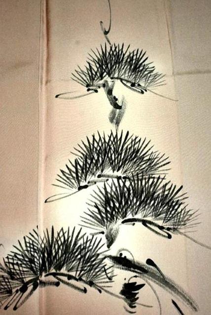 【最高級】新品同様 暈し染め 手描きの松 付下げ 身丈158cm 裄丈63cm T3522 < 女性ファッション  【最高級】新品同様 暈し染め 手描きの松 付下げ 身丈158cm 裄丈63cm T3522 < 女性ファッションの